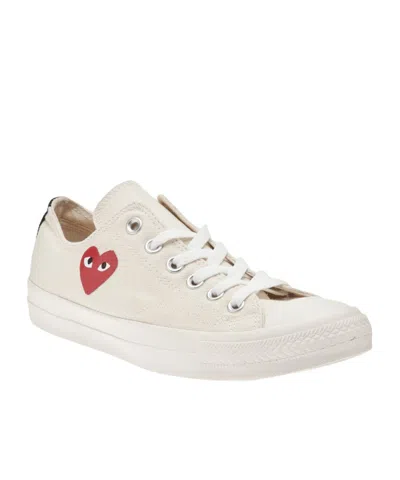 Comme Des Garçons Play Chuck 70 Sneakers In White