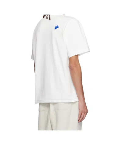 Ader Error White Blue Net Product. 49 T-shirt In White