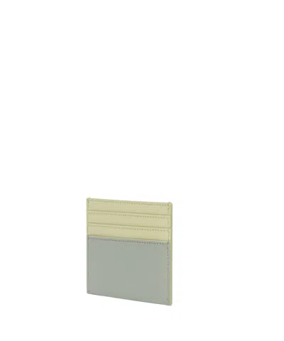 Fendi Ff Diamonds Card Holder In Gray