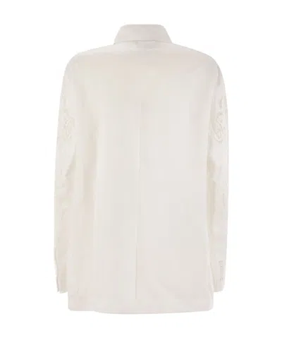 Max Mara Studio Vischio Jacket In White