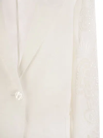 Max Mara Studio Vischio Jacket In White