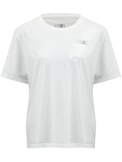 Mm6 Maison Margiela Mm6 By Maison Margiela Relaxed-fit Cotton T-shirt With Subtle Logo Detail