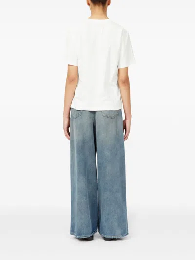 Mm6 Maison Margiela Mm6 By Maison Margiela Relaxed-fit Cotton T-shirt With Subtle Logo Detail