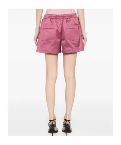 Tom Ford Shiny Rayon Satin Pj Shorts In Pink