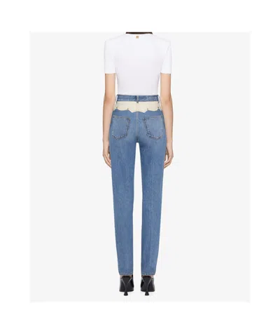 Givenchy Slim Fit T-shirt In Cotton With Laces And 4g Detail In White