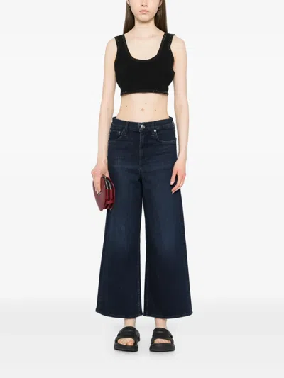 Rag & Bone Wide-leg Jeans In Blue
