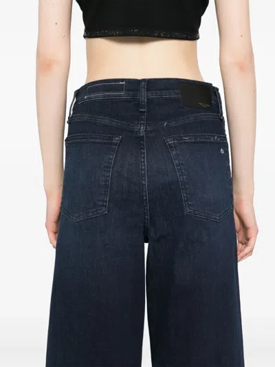 Rag & Bone Wide-leg Jeans In Blue
