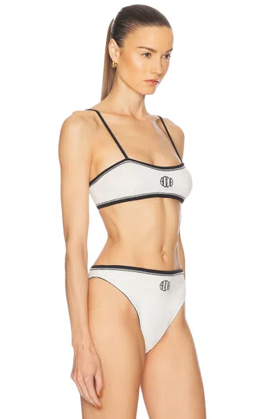 Bode White Deco Bralette In Cream