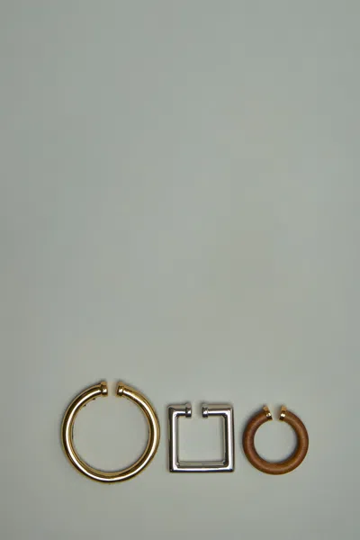 Jacquemus Set Of 3 Ear Cuffs In Mixed
