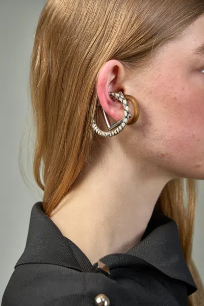 Jacquemus Set Of 3 Ear Cuffs In Mixed