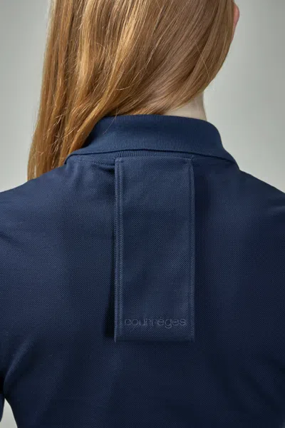 Courrèges Woman Mini Dress Midnight Blue Size M Cotton In Blue