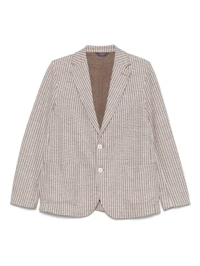 Circolo 1901 Cotton And Linen Blend Jacket In Beige
