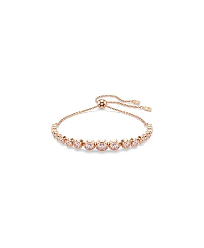 Swarovski Imber Tennis Bracelet In Pink