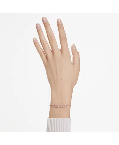 Swarovski Imber Tennis Bracelet In Pink