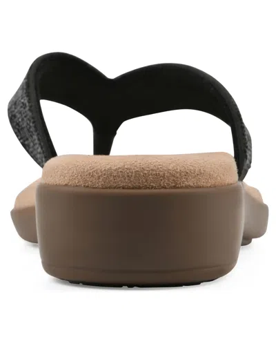 Cliffs By White Mountain Becharm Sandal In Black Fabric