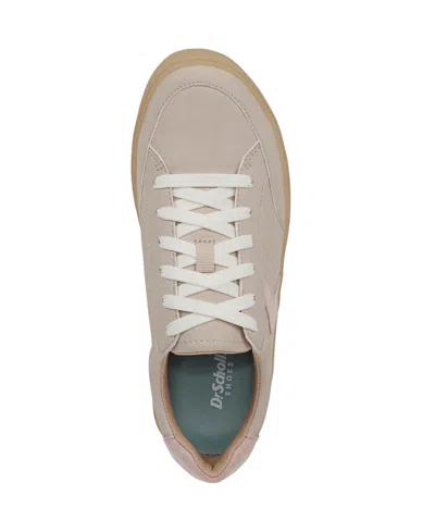 Dr. Scholl's Women's Madison-lace Sneakers In Beige Faux Leather