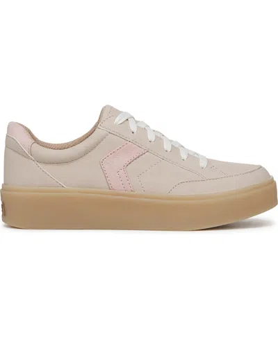 Dr. Scholl's Women's Madison-lace Sneakers In Beige Faux Leather