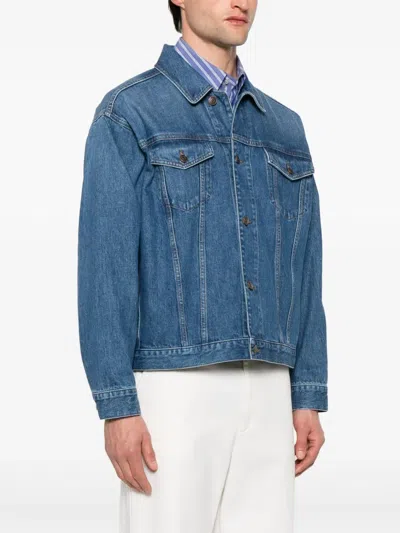 The Row Seb Denim Jacket In Blue