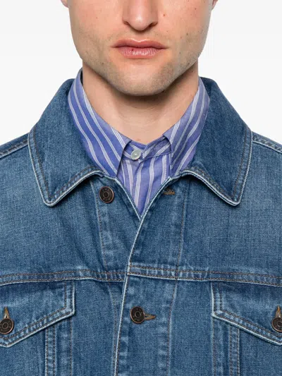 The Row Seb Denim Jacket In Blue