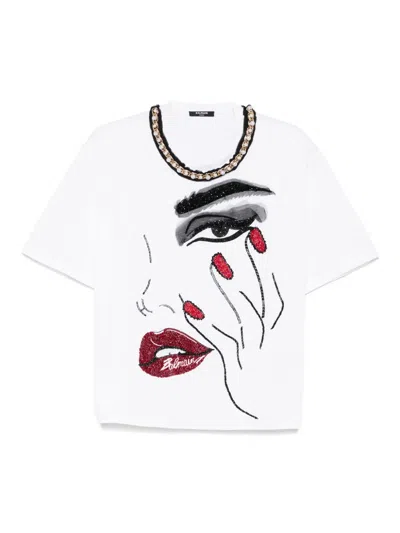 Balmain Ss T-shirt In White