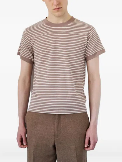 Carter Young Striped T-shirt In Neutrals