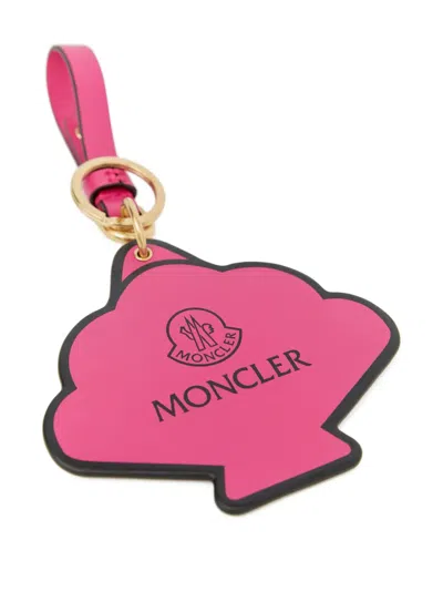 Moncler Women Scallop Shell Keyring In Pink