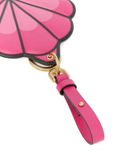 Moncler Women Scallop Shell Keyring In Pink