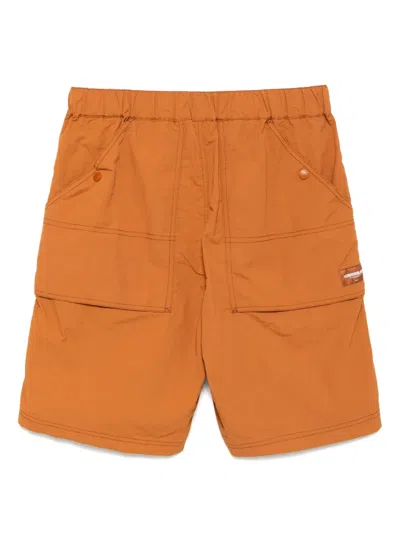 Chocoolate Logo-print Shorts In Orange