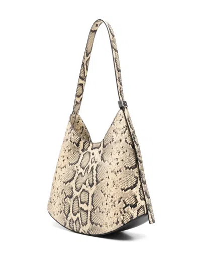 Jil Sander Eldorado Medium Leather Shoulder Bag In Neutrals