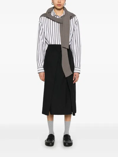 Ymc You Must Create George Midi Skirt In Black