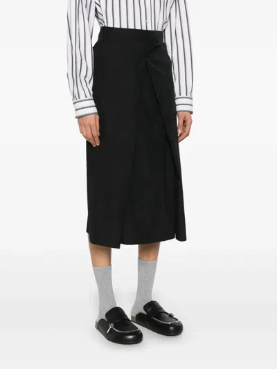 Ymc You Must Create George Midi Skirt In Black