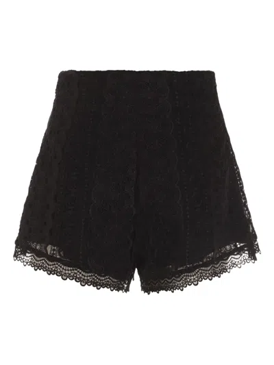 Charo Ruiz Black Cotton Blend Shorts In Black