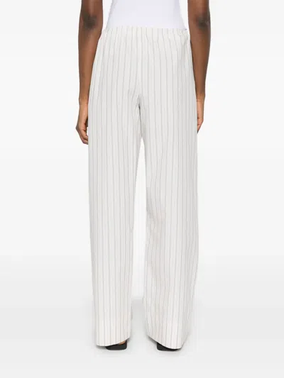 The Row Hypnosta Trousers In White With Stripes In White