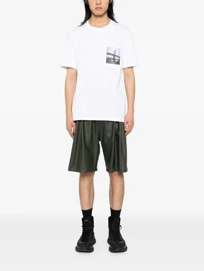 Helmut Lang New York Bridge Postcard T-shirt In White