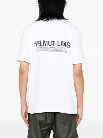 Helmut Lang New York Bridge Postcard T-shirt In White