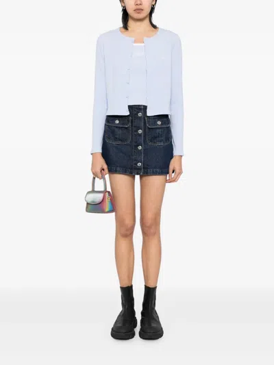 Chocoolate Logo-embroidered Top In Blue