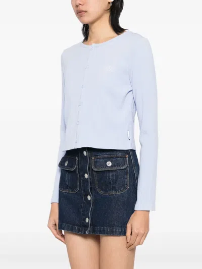 Chocoolate Logo-embroidered Top In Blue