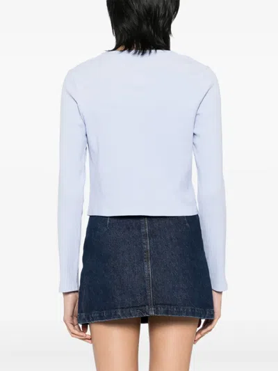 Chocoolate Logo-embroidered Top In Blue