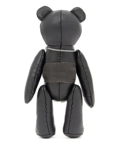 A Bathing Ape Leather Bear In Black