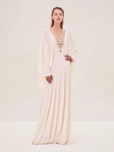 Alexis Genevieve Beaded Dress In Ivory
