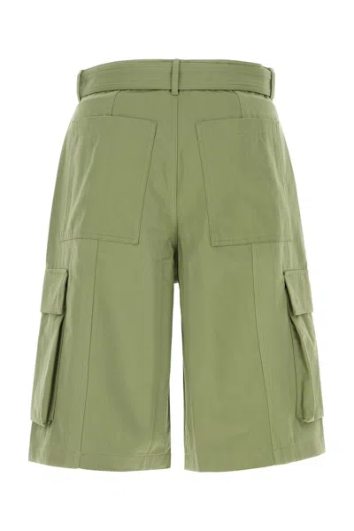 Maison Kitsuné Maison Kitsune Green Cotton Bermuda Shorts