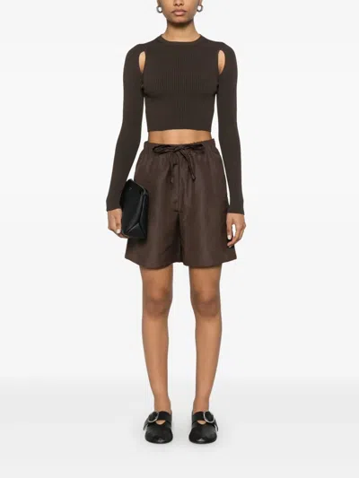 Max Mara Haway High-waist Shorts In Black