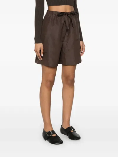 Max Mara Haway High-waist Shorts In Black