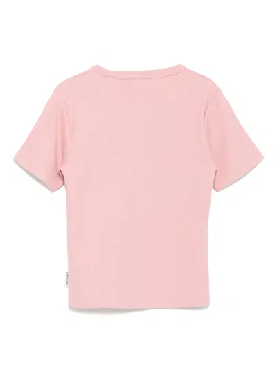 Chocoolate Logo-embroidered T-shirt In Pink