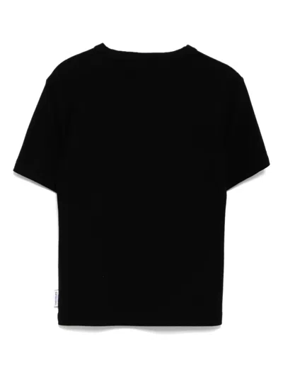 Chocoolate Logo-embroidered T-shirt In Black