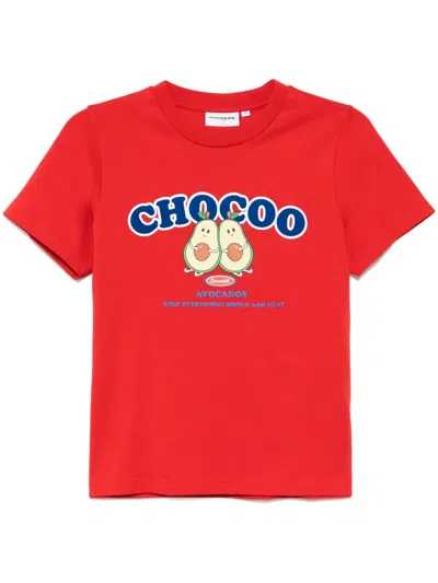 Chocoolate Graphic-print T-shirt In Red