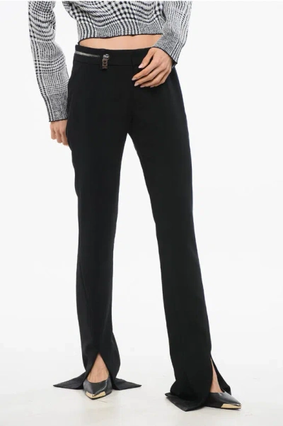Dsquared2 Stretch Denim Jeans Trumpet With Ankle Slit 19cm