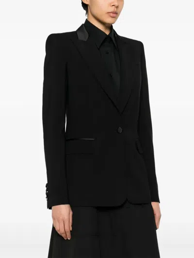 Moschino Wool Blazer In Black