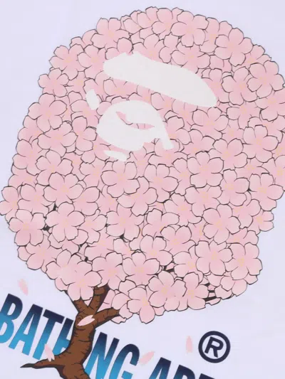 A Bathing Ape Sakura T-shirt In White