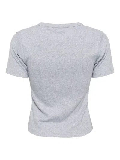 Chocoolate Logo-embroidered T-shirt In Grey